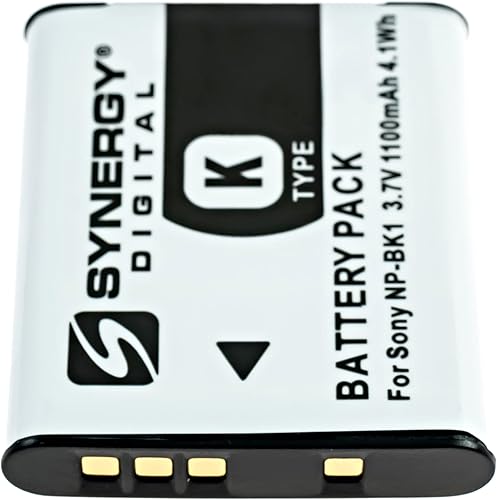 Miniatura 4 de Synergy Digital Baterías de cámara, compatibles con cámara digital Sony NP-BK1, (Li-ion, 3.7V, 1100mAh), repuesto para batería Sony NP-BK1, paquete