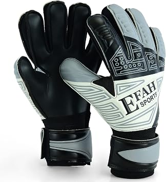 Soccer Goalkeeper Gloves for Kids Boys Youth with Fingersave | Strong Grip Latex Palm