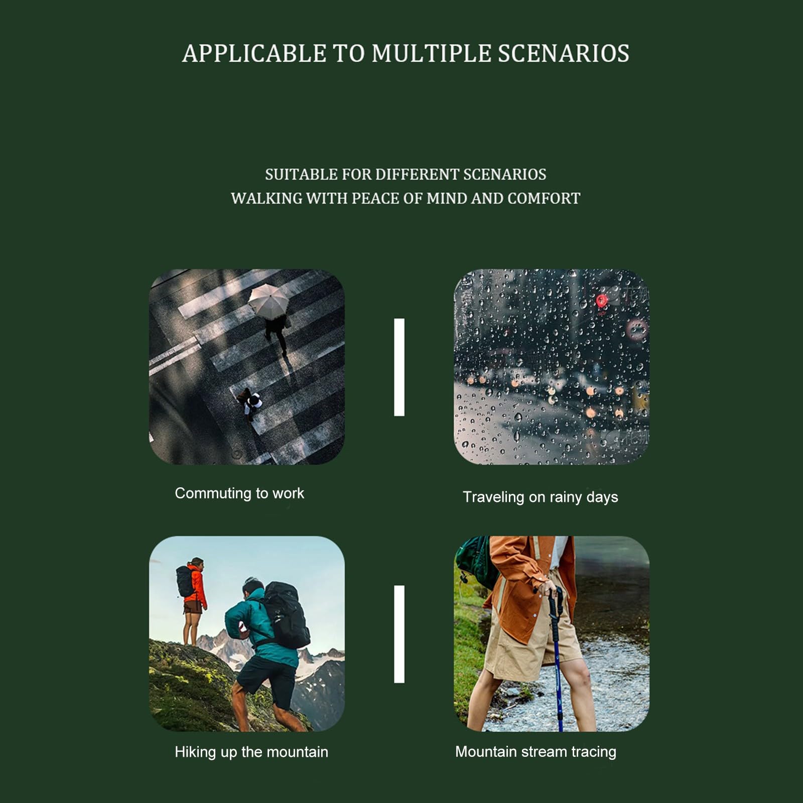 Generisch Botas de goma para mujer, caña alta, antideslizantes, para lluvia | Botas de goma altas, suela antideslizante, impermeables, cómodas, ideales para días lluviosos y uso diario