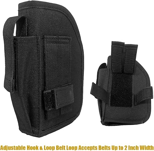 Miniatura 2 de Funda universal para cinturón para pistolas con láser o luz debajo del barril para pistolas medianas de tamaño completo