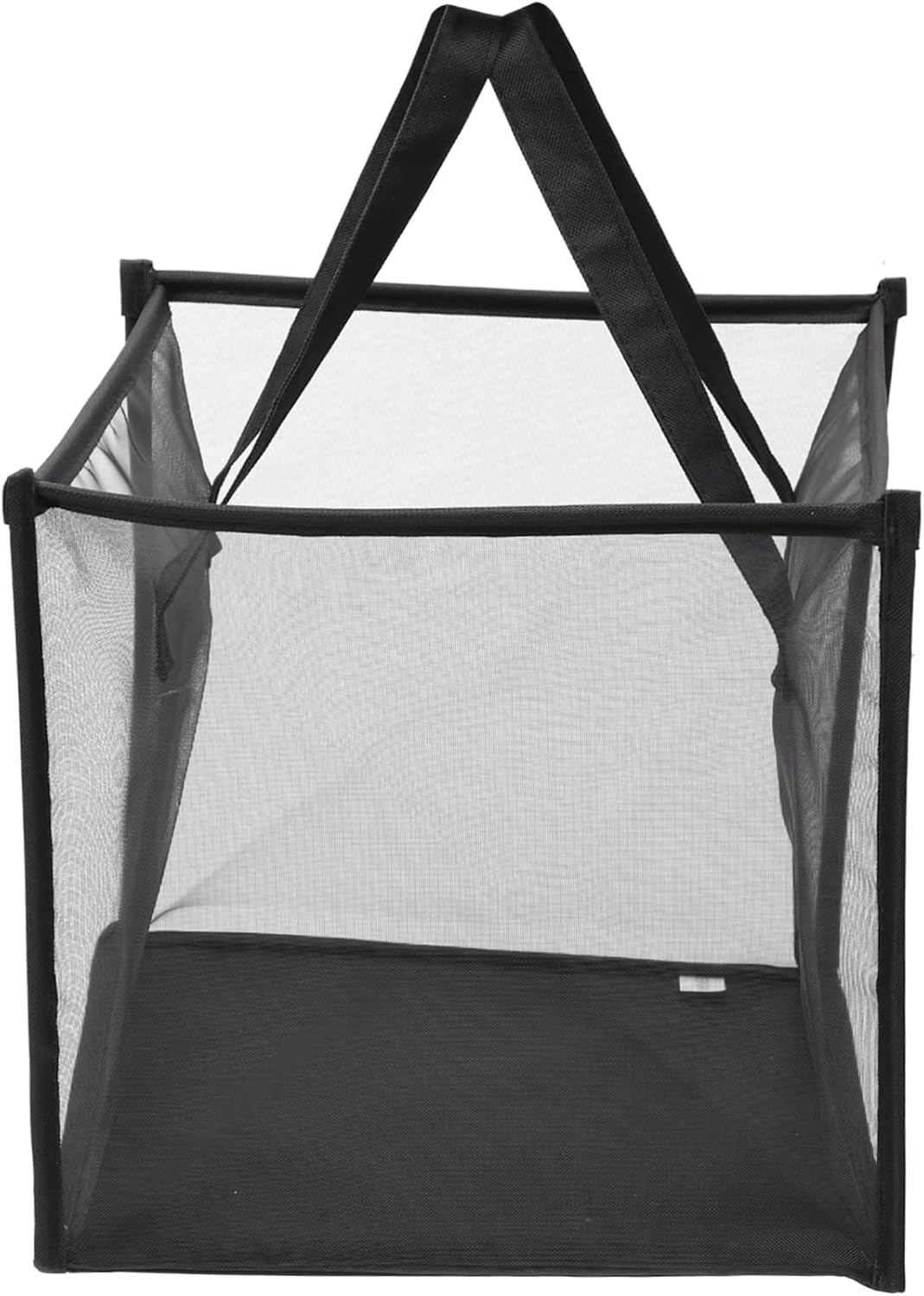 Cabilock Foldable Laundry Hamper with Comfortable Handle Collapsible Mesh Storage Basket for Clothes and Lightweight Breathable Organizer for Bedroom Bathroom and Dorm Space Saving Design