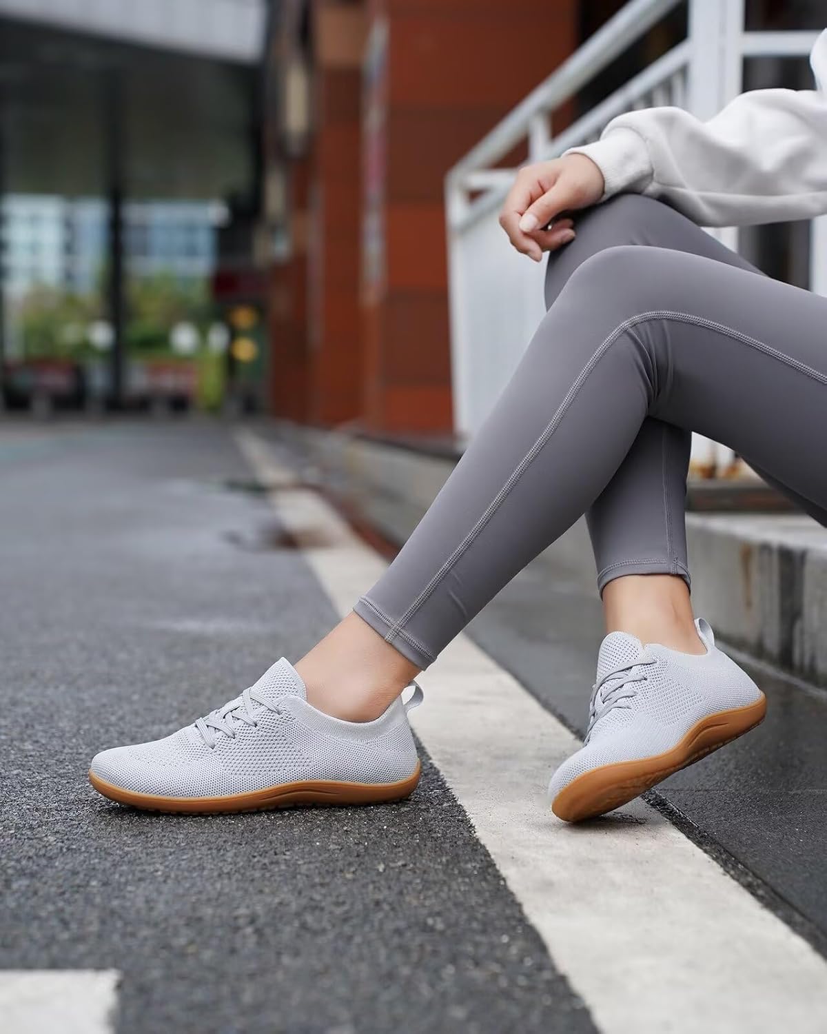 Women's Wide Toe Minimalist Barefoot Walking Shoes Breathable Casual Tennis Gym Athletic Sneakers - Image 6