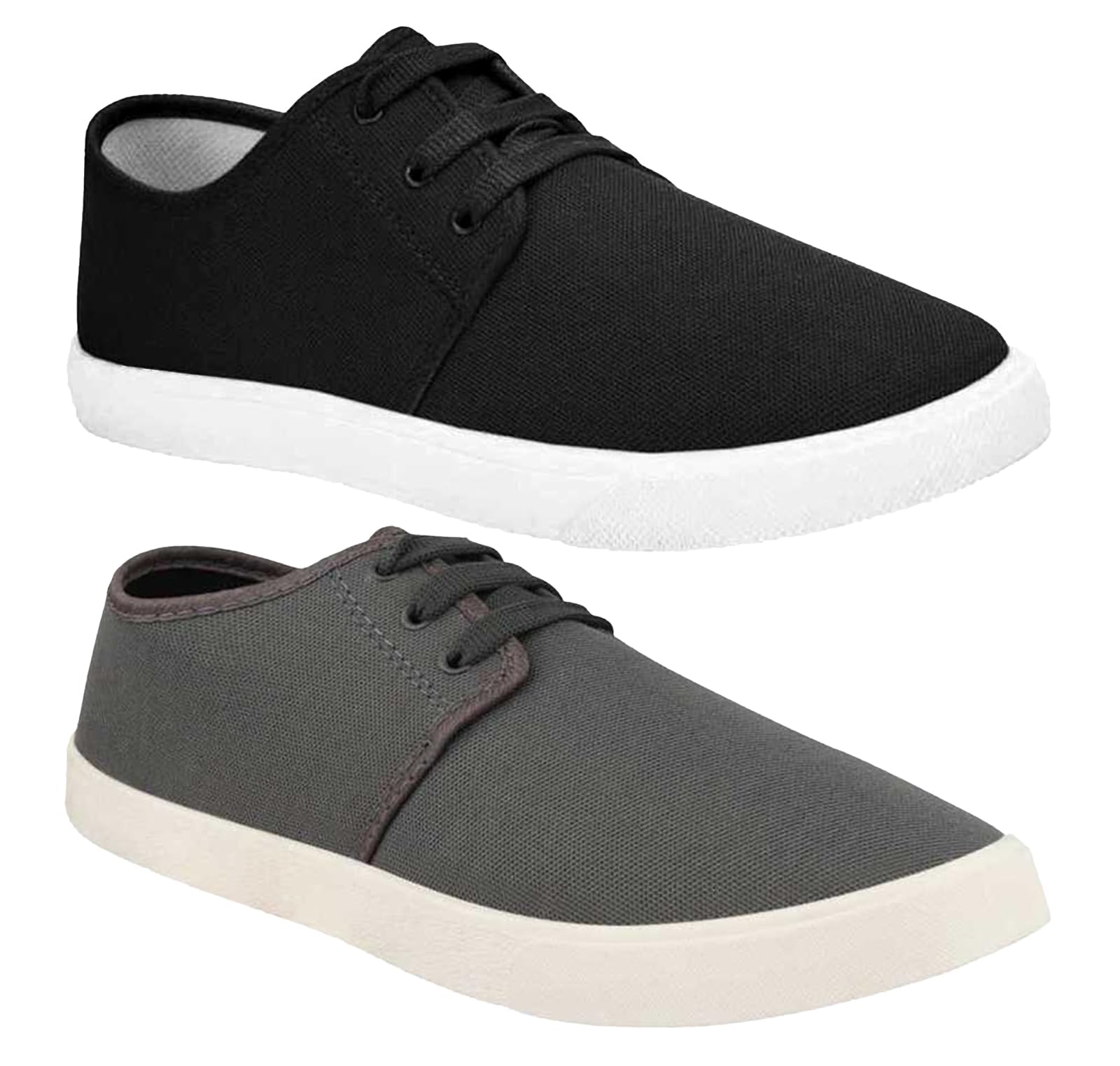 Aircum Mens Combo Pack of 02 Casual Shoes Loafers Sneaker Shoes (Black - Grey, Numeric_9) (B08HYT5DK6) Amazon Price History, Amazon Price Tracker
