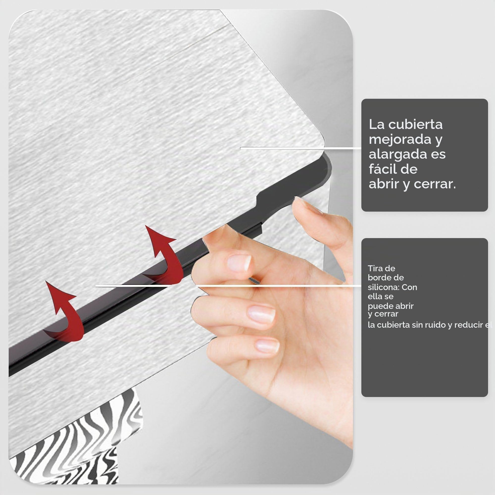 Portarrollos de Papel Higiénico de Acero Inoxidable, Autoadhesivos o Taladrar en Pared, Portarrollos de Papel Higiénico para Inodoro Baño Cocina (Plata, Estilo B)