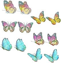 ORFOFE 6 Pares Borboleta Adesivo Magnético Tela Tela Magnética Enfeites De Janela Adesivo Magnético Aderente Janela Adesivos Magnéticos Pvc Adesivos Decorativos De Sucção Magnética