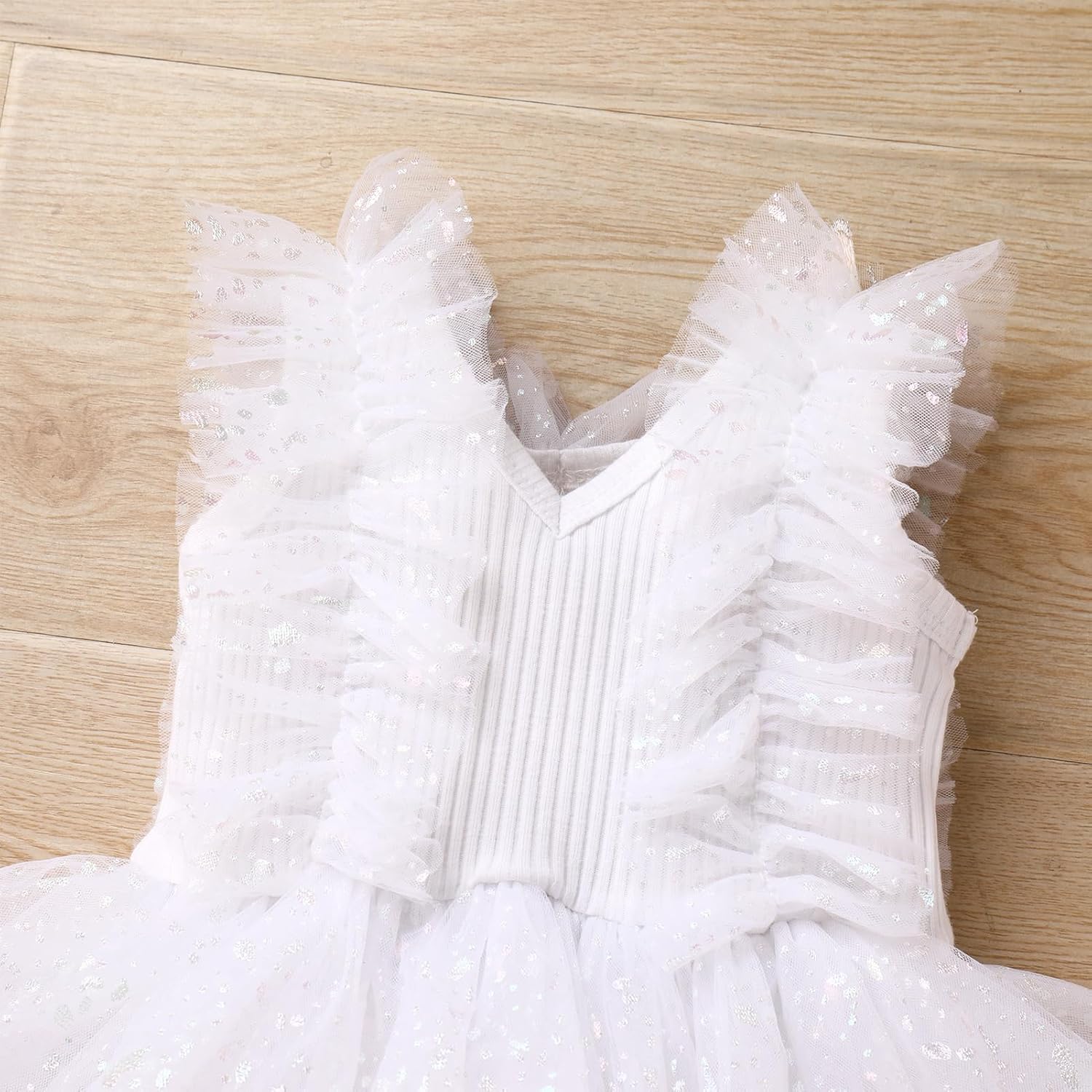 Baby Girl Butterfly Romper Dress Toddler Sparkly 1st Birthday Cake Smash Outfits Infant Baptism First Communion Dress - Image 6