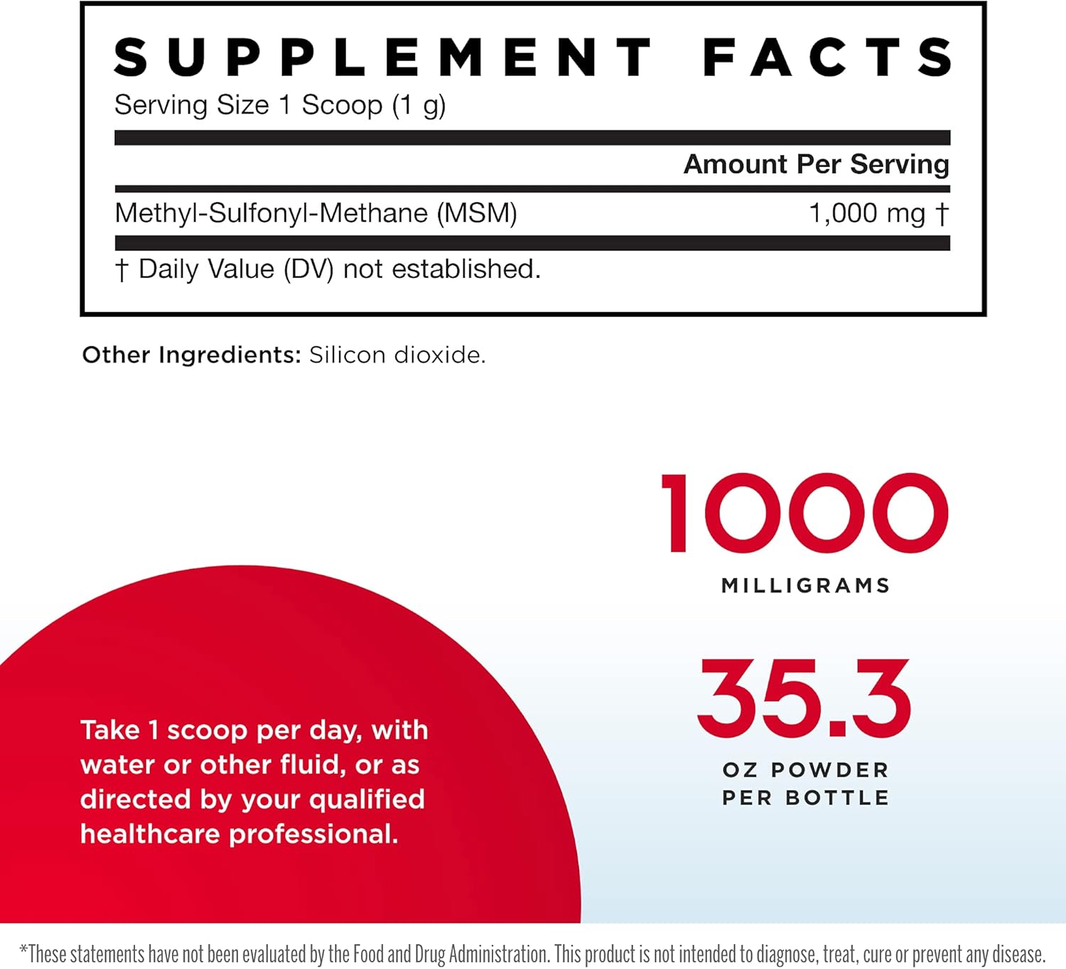 Jarrow Formulas MSM - 2.2 lbs Powder, Pack of 2 - Methylsulfonylmethane - Important Source of Organic Sulfur - Antioxidant, Supports Joints - Approx. 2000 Total Servings : Health & Household