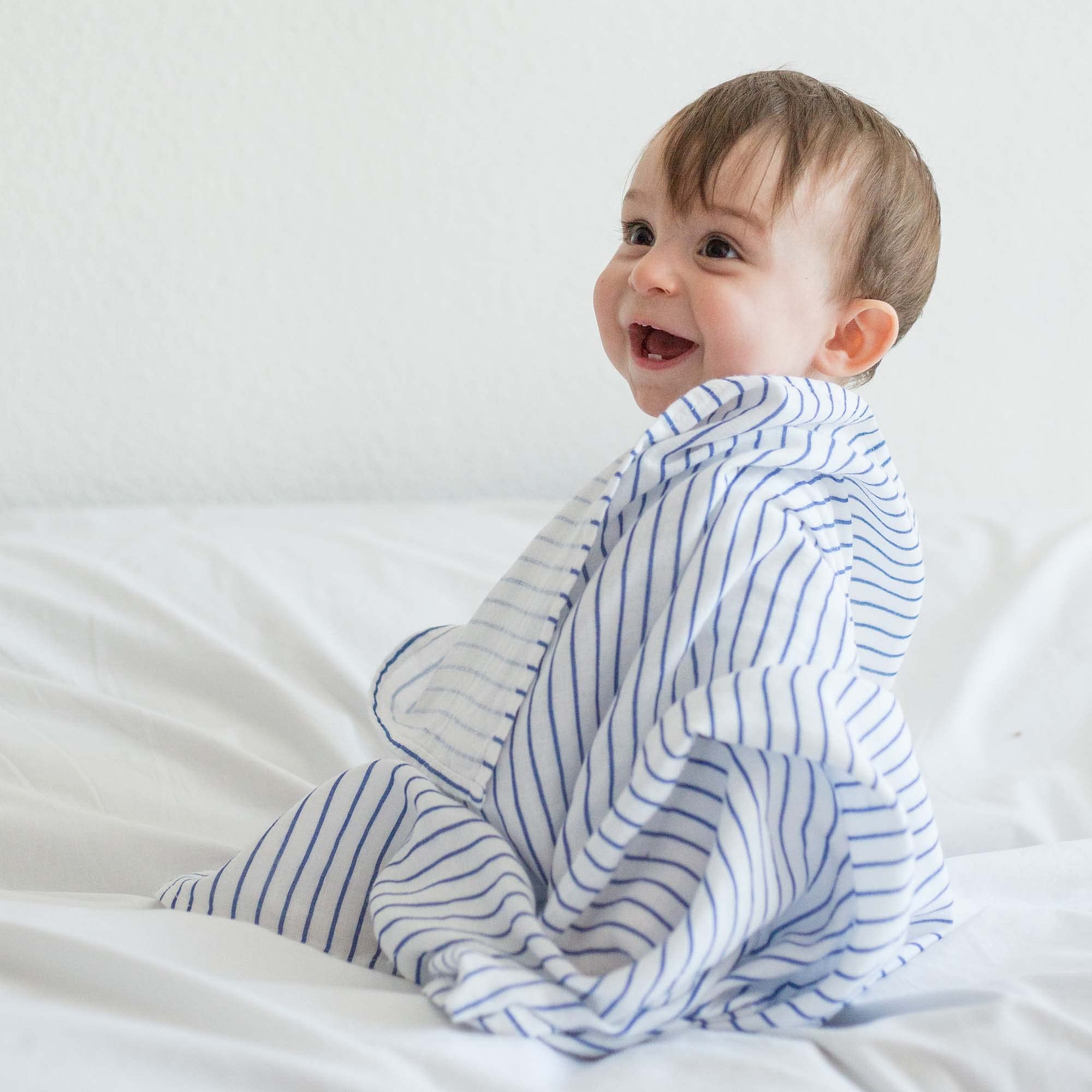 Set 3 Mussole Di Cotone Per Neonato - 70x70 Cm, Multiuso: Bavaglino, Coperta, Protezione Solare, Certificato Oeko-Tex - Foto 11