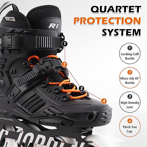 Miniatura 3 de Inline Skates for Women Men, Fitness Speed Racing Skates with Durable Outer Shell, Adult Male Female, Professional Outdoor Fitness Roller Skates