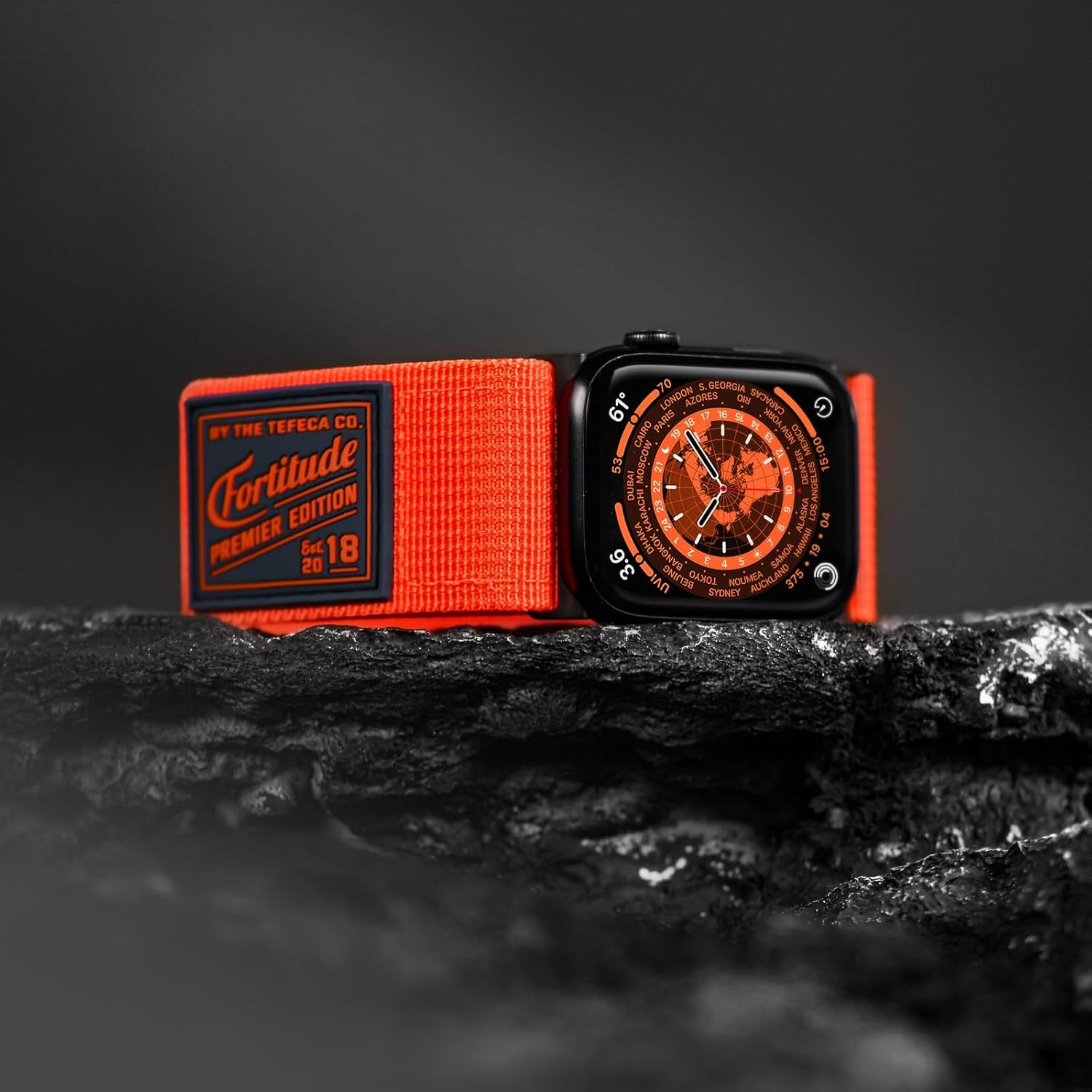 Tefeca Fortitude Series Ultrawide Band Compatible with Apple Watch Ultra 2/Ultra 49mm, Series 10 46mm, Series 9/8/7 45mm, SE2/SE/6/5/4 44mm