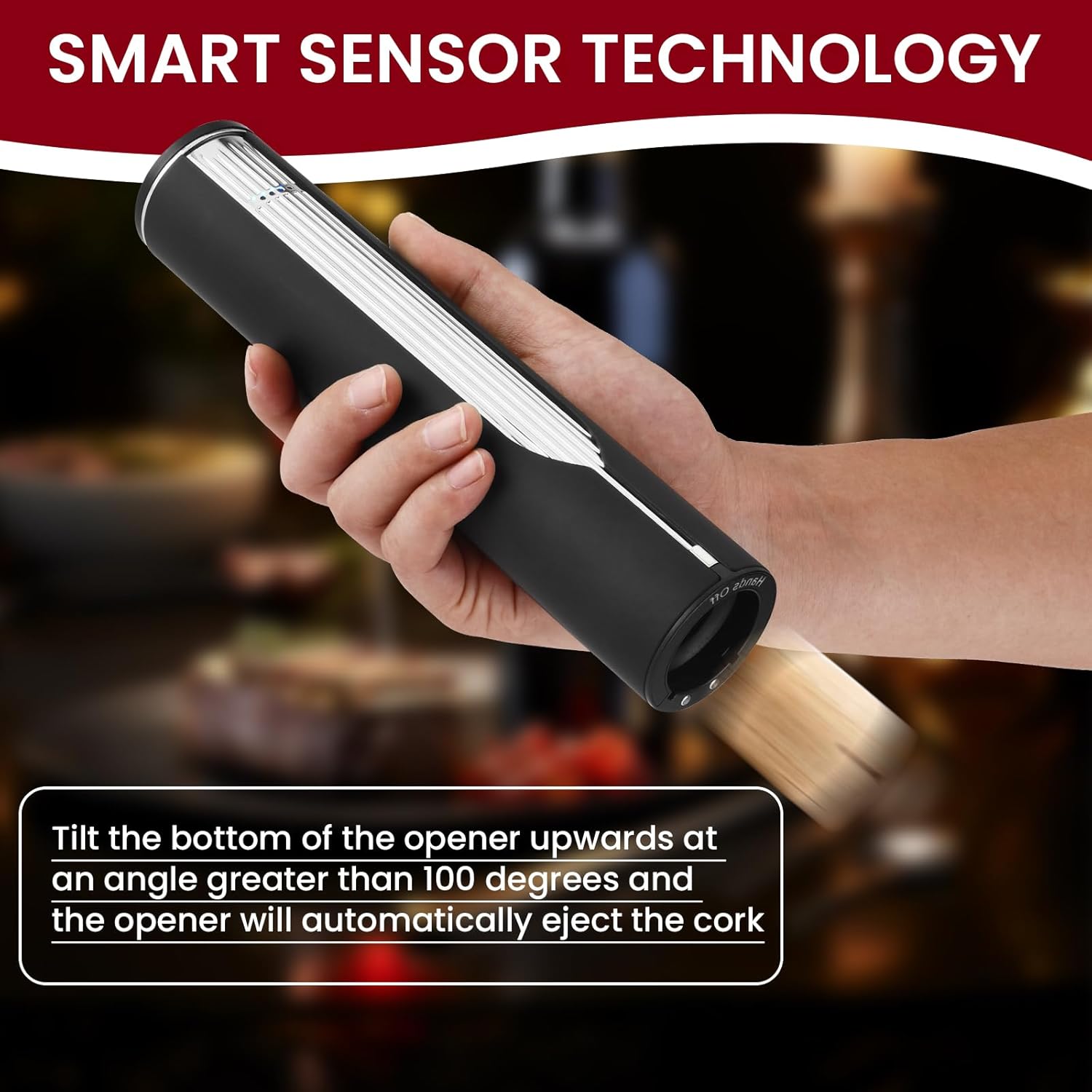 Electric Wine Bottle Opener with Charging Base & Built-in Foil Cutter – Rechargeable Intelligent Touch-Activated Automatic Corkscrew – Luxury Christmas Wine Gifts for Women, Men, Seniors