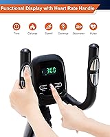 Vista 7 de Recumbent Exercise Bike for Seniors - 400LB Weight Capacity Recumbent Bikes with Comfortable Seat, Pulse Sensor, 16-level Resistance, LCD Monitor