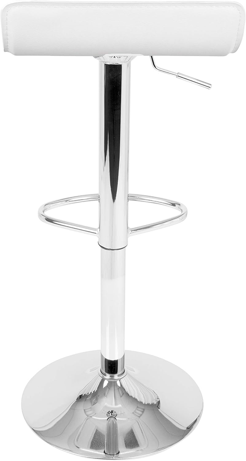 LumiSource Ale Adjustable Bar Stool, Chrome Bar Stools, Bar Chairs, Swivel Bar Stools, Bar Stools Set of 2