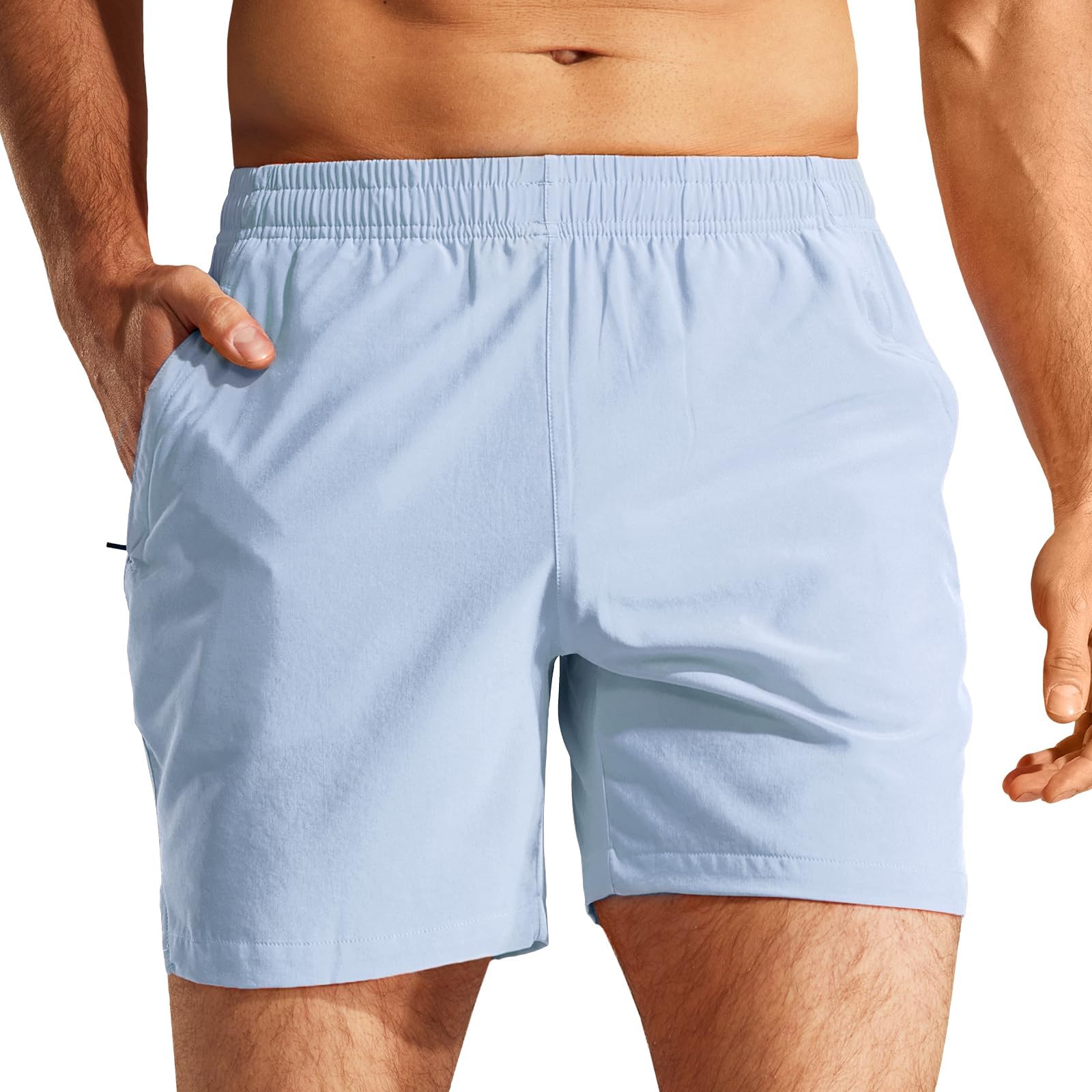 MIER Men's 5 Inch Inseam Running Shorts, Quick-Dry with Pockets