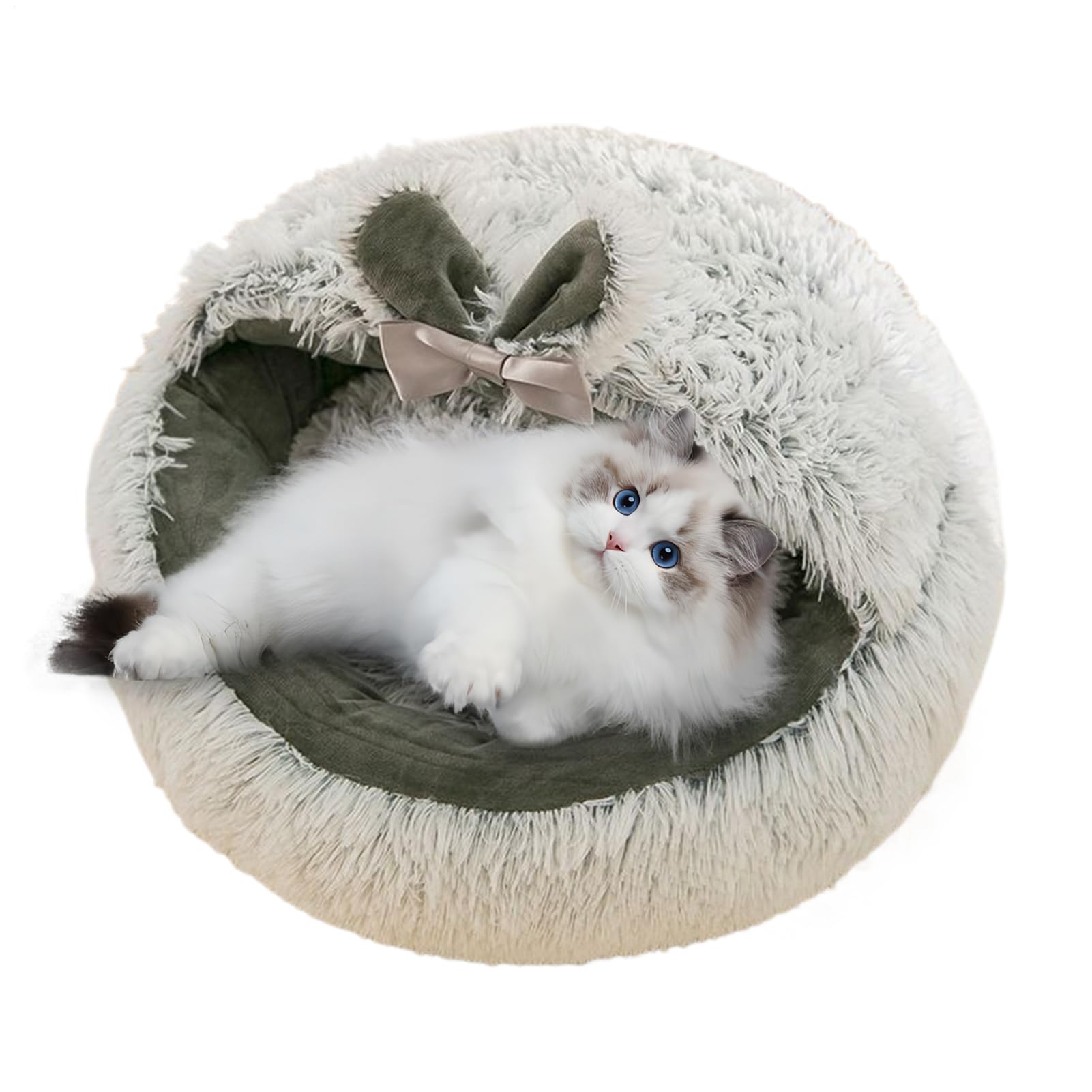 Dormeur pour intérieur appartement et chat niche rond calmant hiver