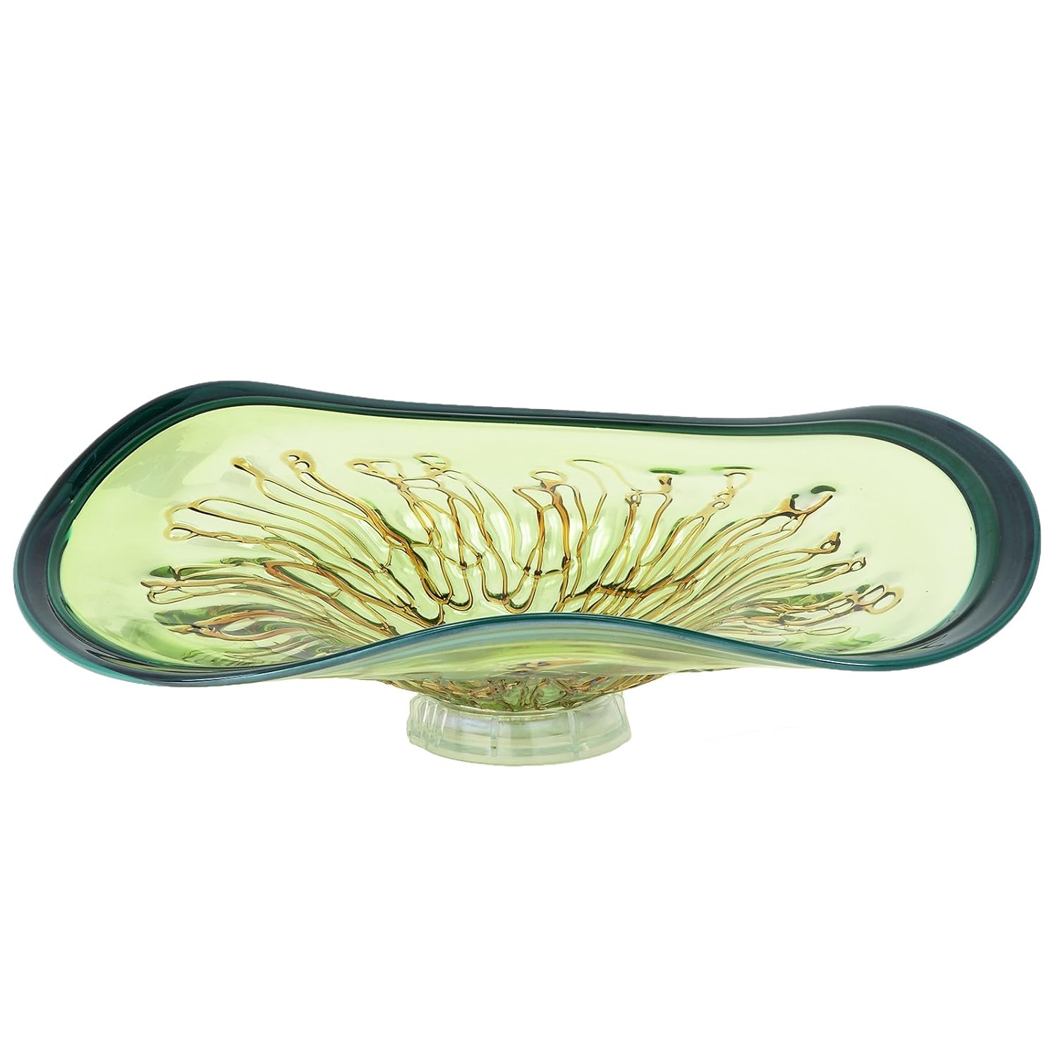 Buy Urban Designs Organic Green Handmade Glass plate Wall Art Online at