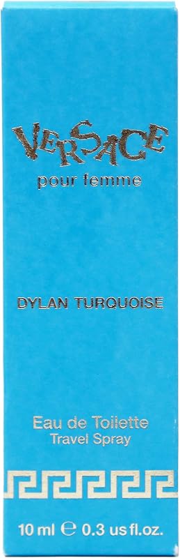 Versace Dylan Turquoise Pour Femme 0.3 oz Eau de Toilette Travel Spray |