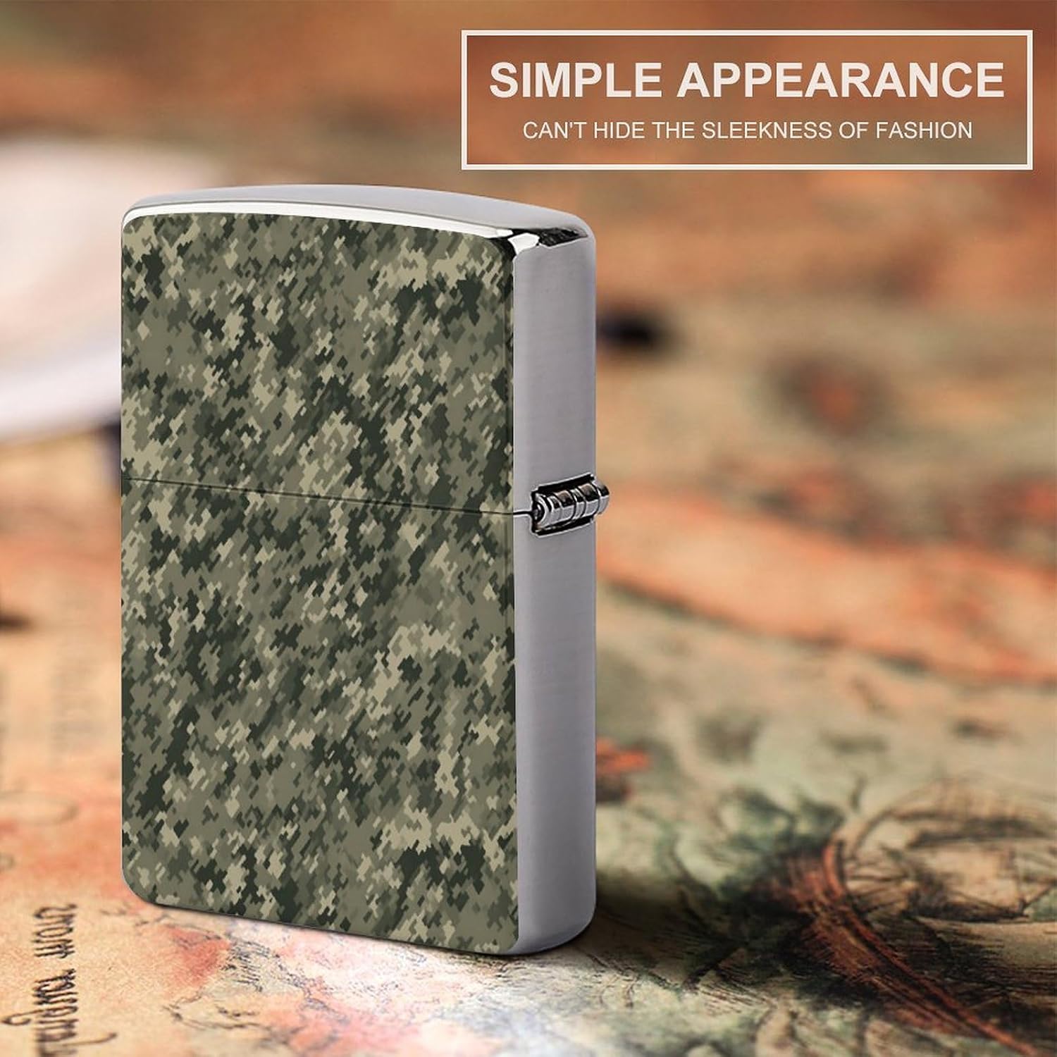 Military Woods Camouflage Lighter Case Cover Holder Lighter Sleeve