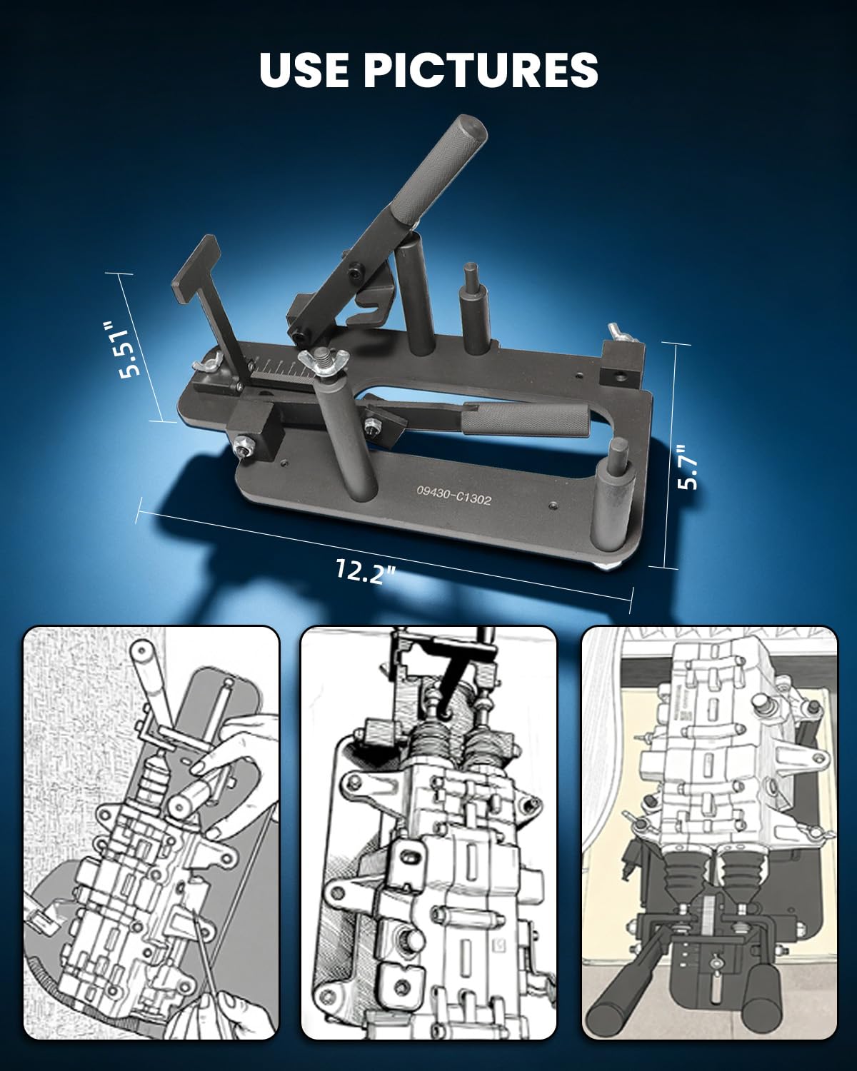 DPTOOL DTC Outil de réinitialisation d'arbre de moteur à double embrayage 1.6 compatible avec Hyundai Kia Plaque Sonata9 Tucson 09430 C1302 avec manuel (français non garanti)