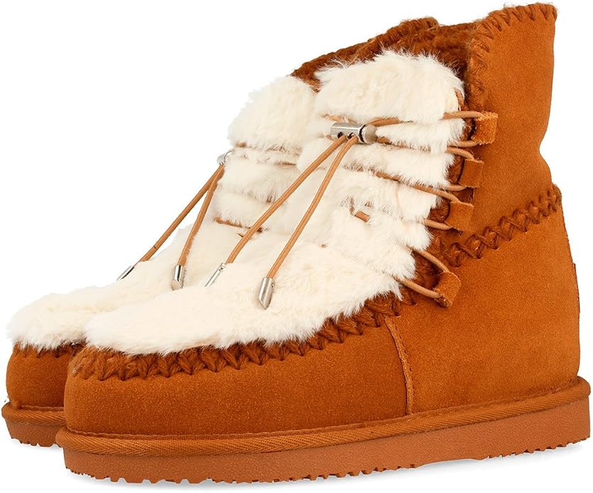 Bota esquimal pelo de Gioseppo (36 - Cuero) : Amazon.es: Zapatos y  complementos