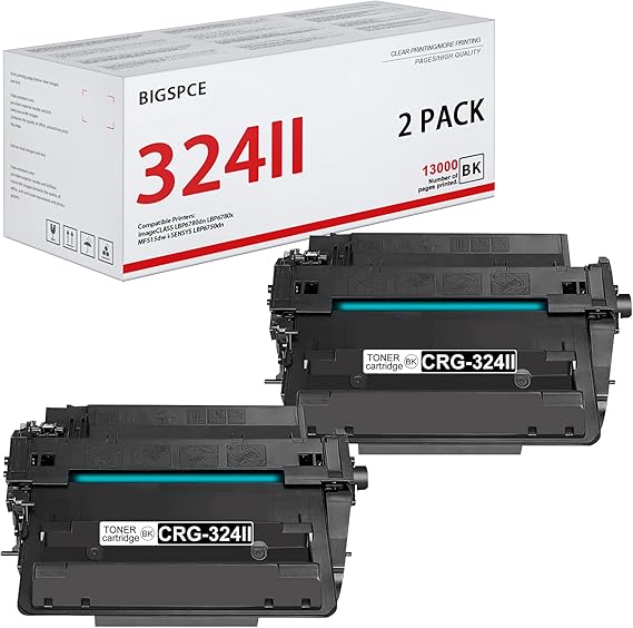Amazon.com: BIGSPCE Compatible CRG-324II CRG324II (3482B013AA) High Yield Toner Cartridge 