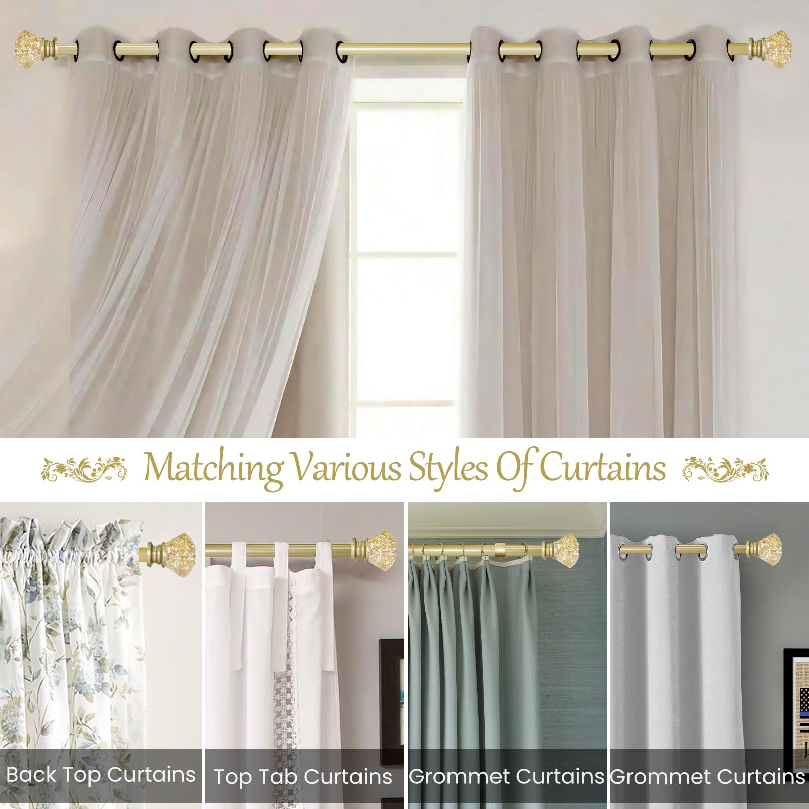 Grommet Top Curtain Rods Exclusive Home Kochi Light Filtering Linen