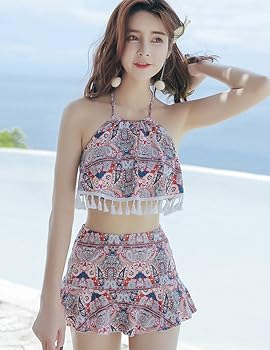 新品未使用　for love and lemons スイムウェア Amazon | [レモンツリーセブン] ペア水着4点セット スイムウェア