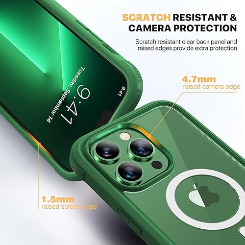 Miniatura 441 de Diaclara - Funda diseñada para iPhone 15 Plus de 6.7 pulgadas, transparente, cuerpo completo, con protector de pantalla, resistente de protección