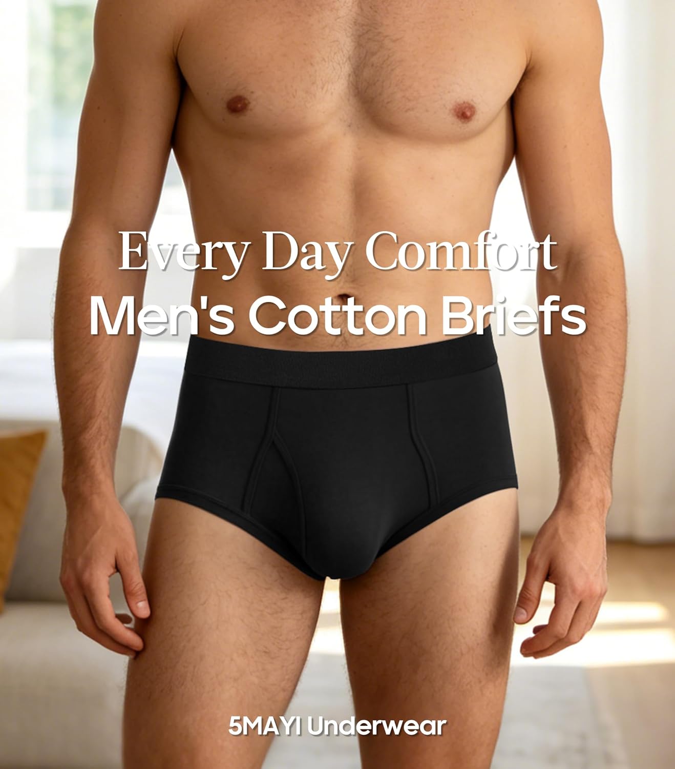 5Mayi Mens Briefs Underwear Cotton Brief Underwear for Men Pack
