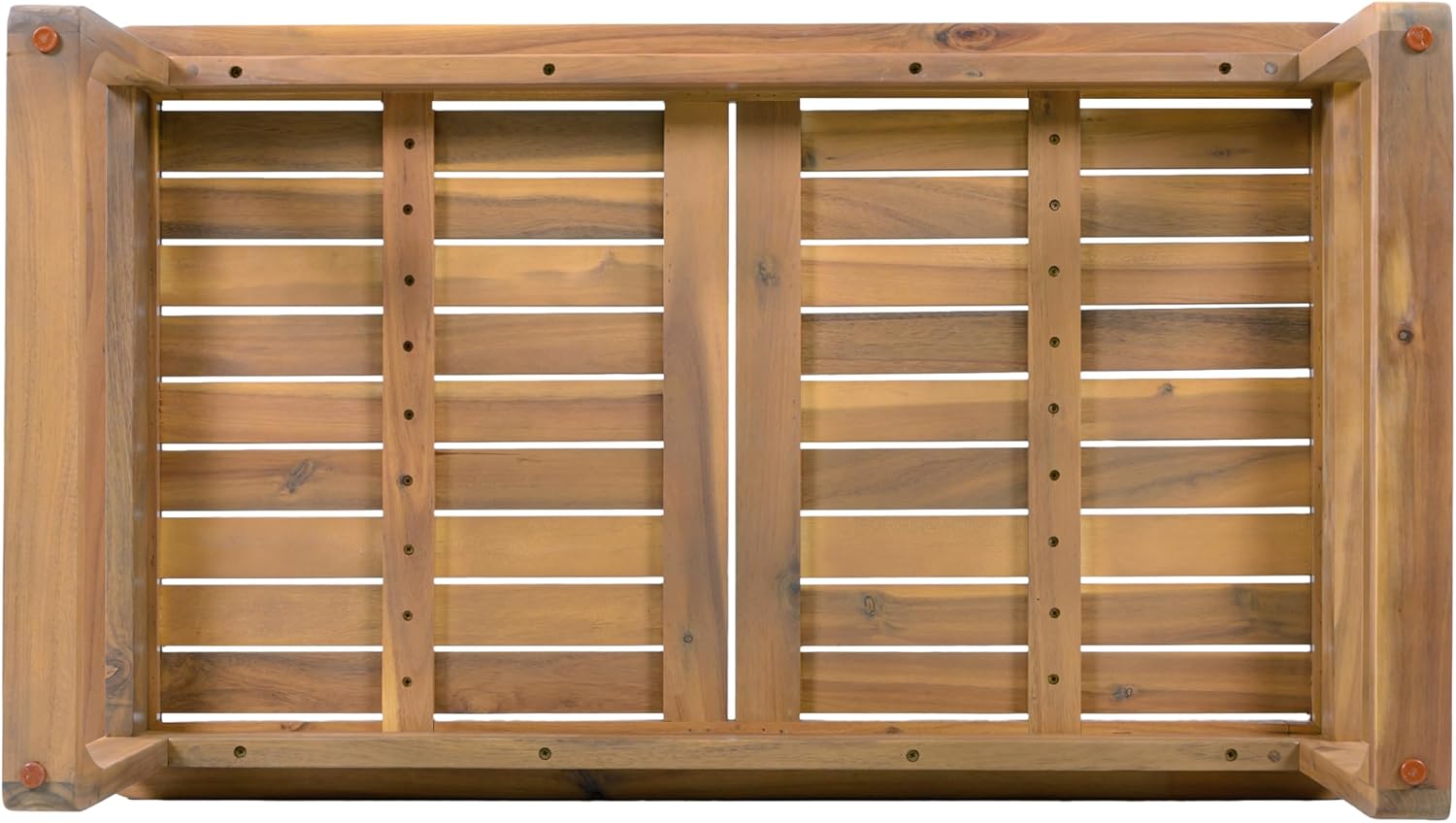 Christopher Knight Home Lebat Patio Acacia Wood Coffee Table, Solid Wood Outdoor Table for Patio Furniture Set, Slat Panel Rectangular Top, Light Teak