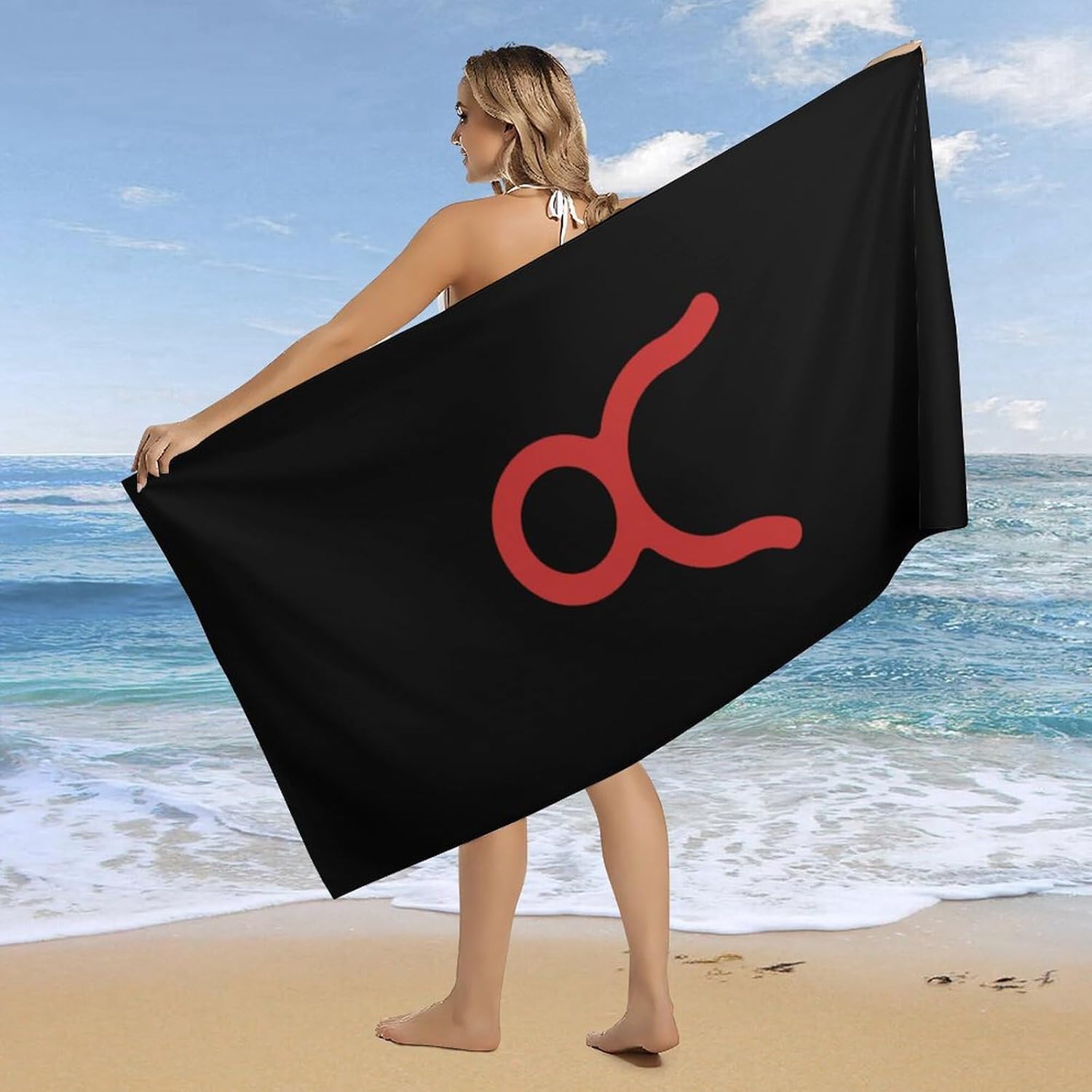 Taurus Constellation Bath Towels Oversized Bathroom Towel Beach Towel Yoga Towel for Hotel Guest Spa Gym