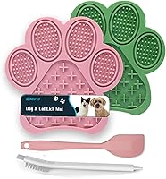Vista 7 de Alfombrilla de lamer para perros y gatos, almohadilla prémium para lamer con ventosas, alfombrilla de alimentación lenta para perros para baño, aseo