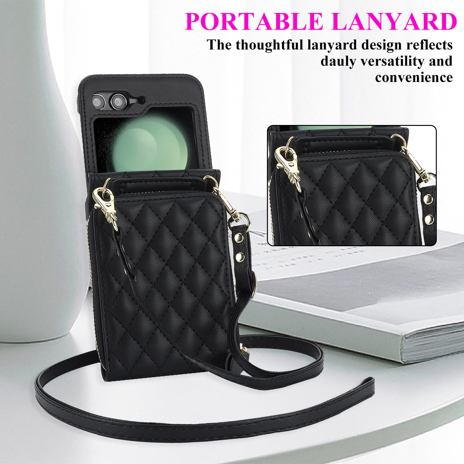 財布・ケース・小物入れ Love Amazon.co.jp: LOVE XIAO 適用 galaxy Z Flip5 ケース 純正 高級レザー