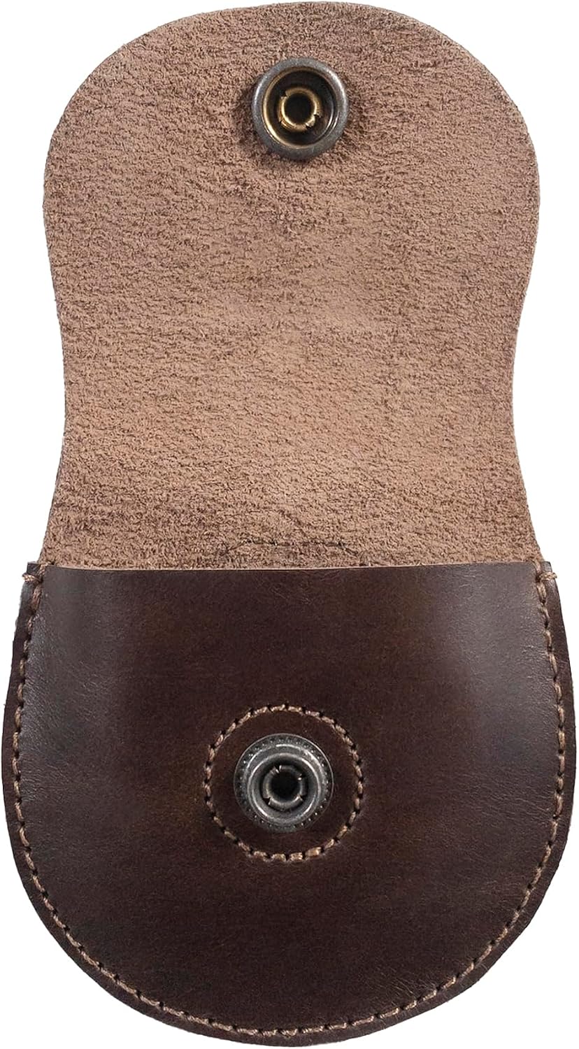 Carry Case for Compass, Classic Pouch, Protective Bag with Loop, Outdoor Accessories, Full Grain Leather, Handmade, Bourbon Brown