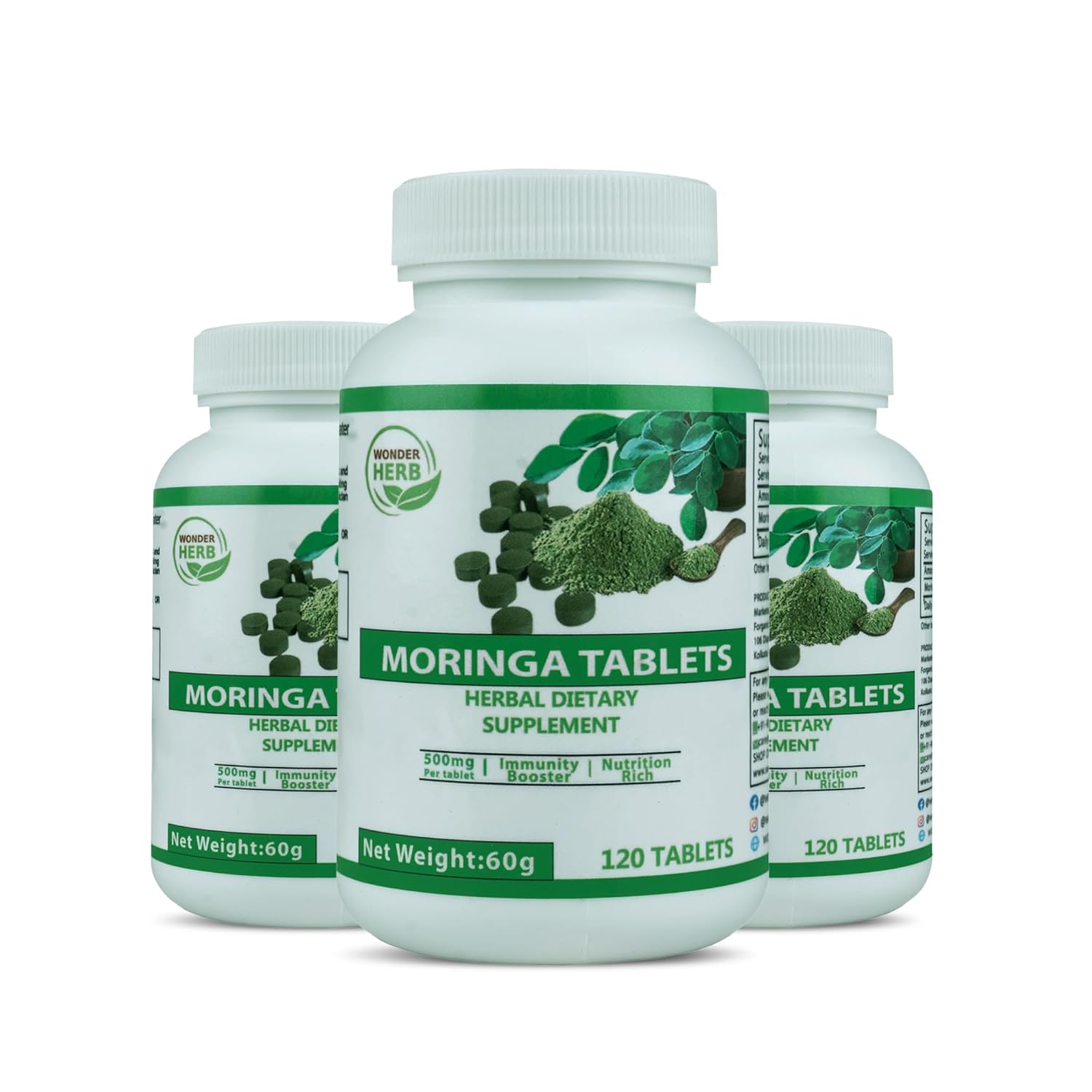 Buy Now Moringa Tablets Herbal Dietary Supplement for Weight Loss, I…