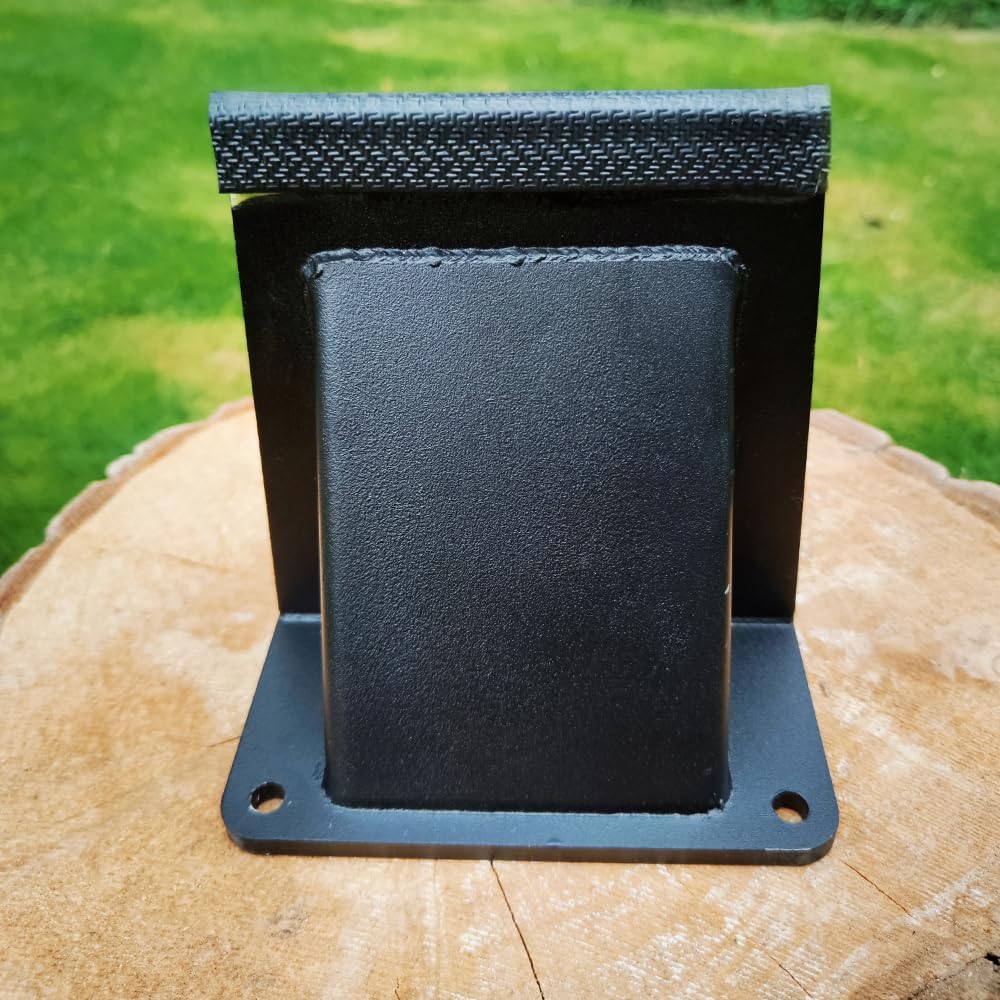 5-Inch Kindling Splitter, Portable Log Splitting Wedge with Safety Cover & Mounting Screws - for Firewood, Fireplace, Fire Pit, and Camping Use