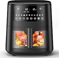 Cookwise 7,2L Forrólevegős Sütő Betekintő Ablakkal - 13 az 1-ben XXL Airfryer Előmelegítés, Melegen Tartás és Kiolvasztás Funkcióval, Olajme 1