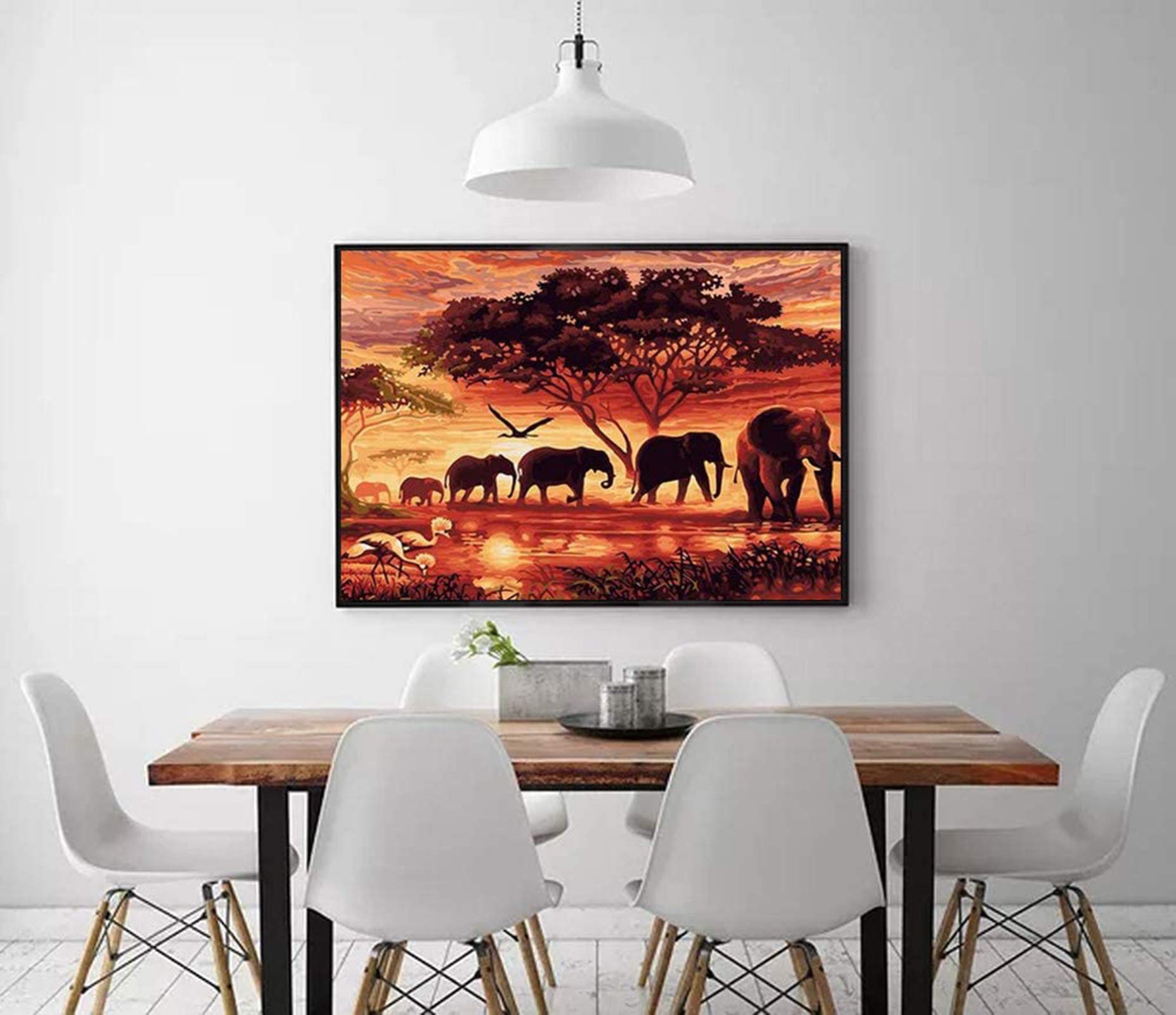 Diamant Schilderij kit Afrika Olifant DIY 5D Diamond Art Kits voor