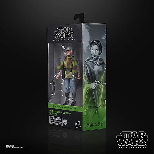 Miniatura 10 de STAR WARS The Black Series Princess Leia Organa (Endor) - Figura coleccionable de 6 pulgadas a escala de Return of The Jedi, a partir de 4 años