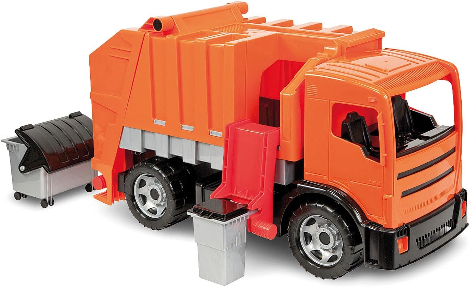 Lena Ksmtoys Construction Toys Powerful Giants Toy Garbage Truck with Garbage and Recycle Bin and Dumpster in Yellow and Black Toys for Boys or Girls Age 3+