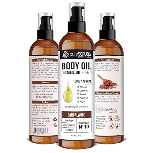 Miniatura 4 de pureSCRUBS Paquete de exfoliante corporal de sándalo + aceite corporal de sándalo