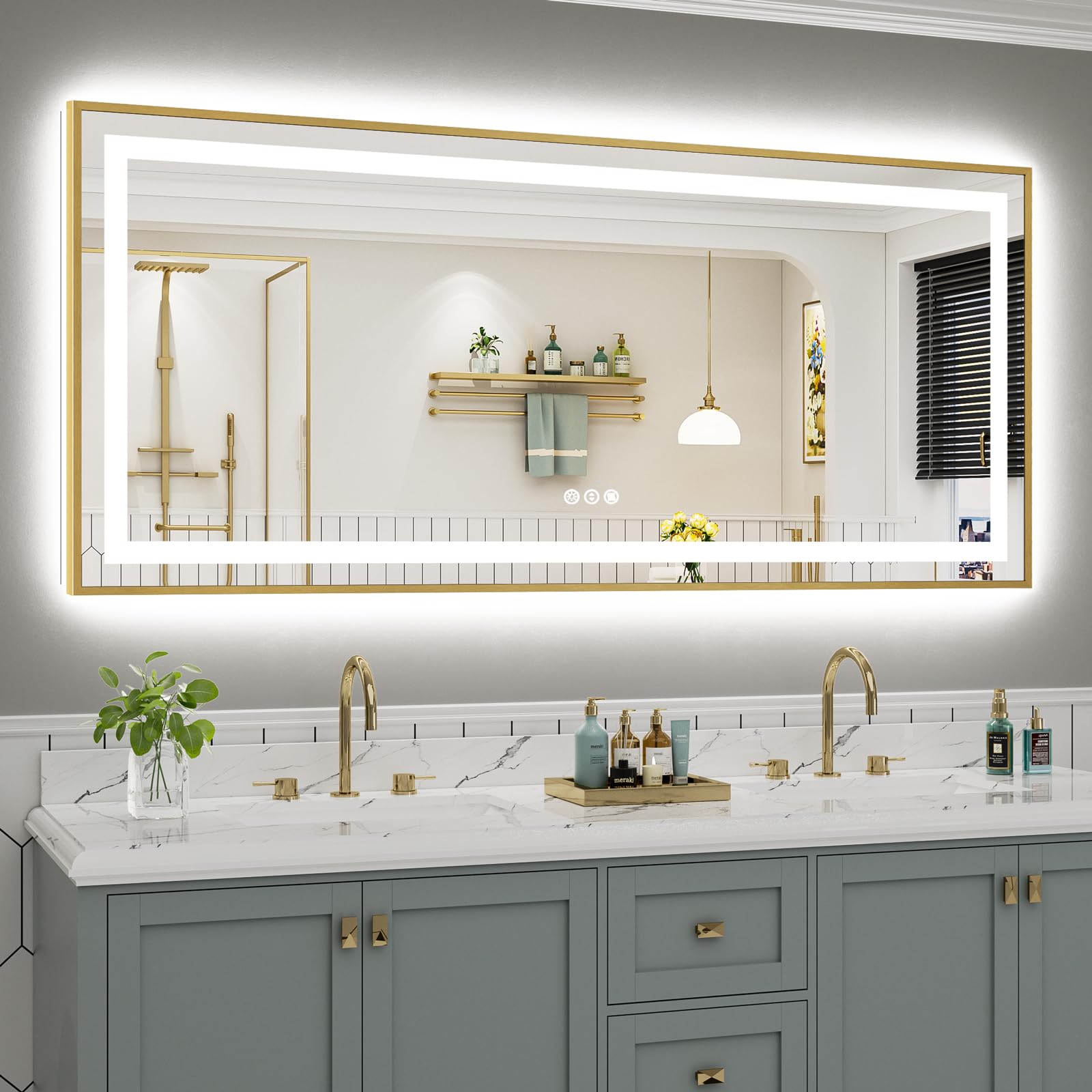 Briivue 72x32 LED Bathroom Mirror