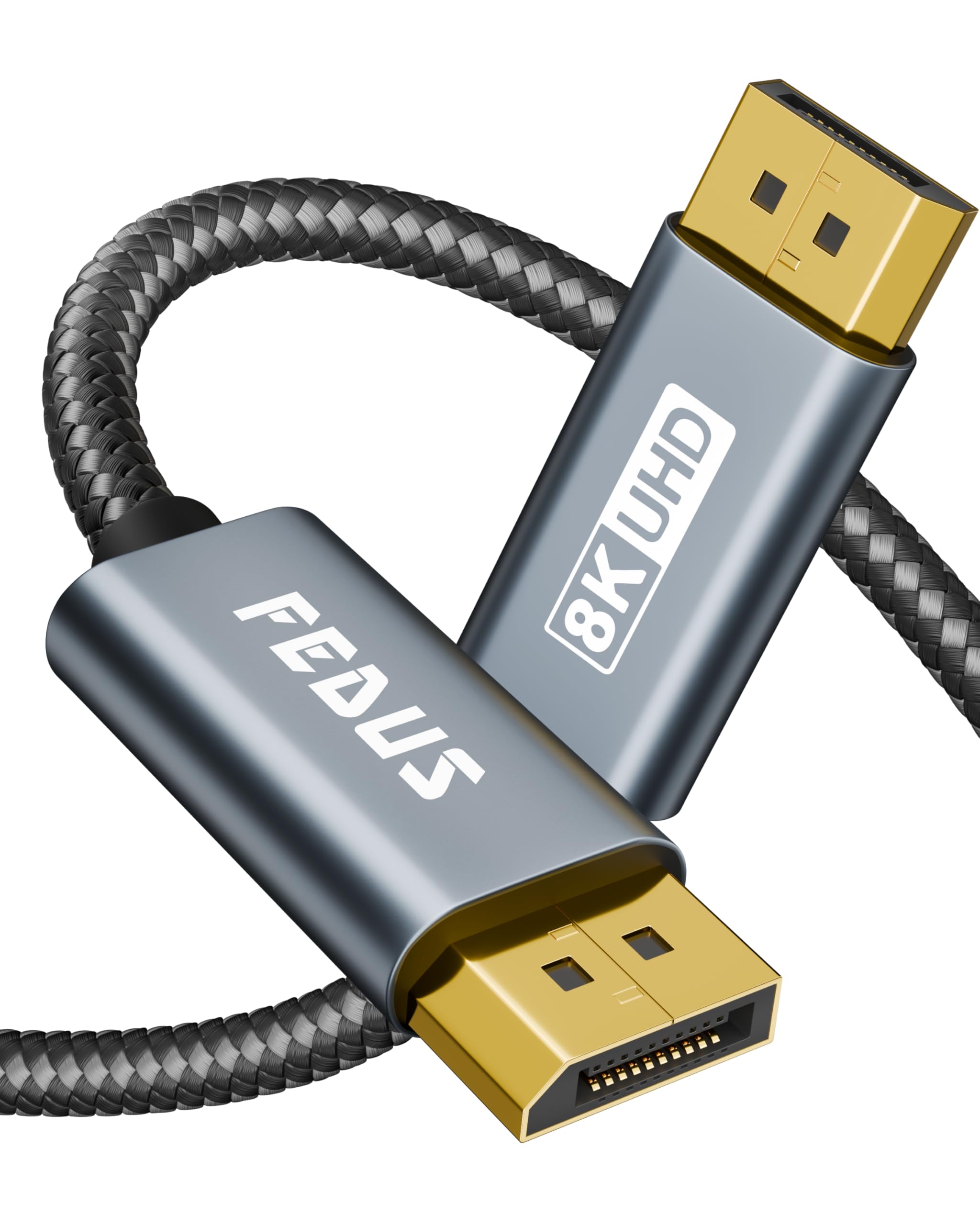 FEDUS 8K DisplayPort Cable, DP to DP Cable 1.5M [Certified 8K@60Hz, 4K@144Hz, 2K@165/144Hz] Display Port to Display Port Cable HDR/FreeSync/G-Sync/HBR3/HDCP Compatible for Gaming Monitor,Graphics Card (B0DB5YJJR2) Amazon Price History, Amazon Price Tracker