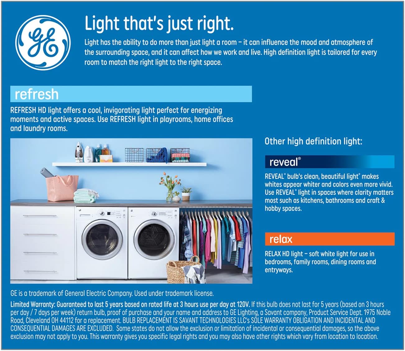 GE Refresh 100-Watt EQ A21 Daylight Dimmable LED Light Bulb (2-Pack)