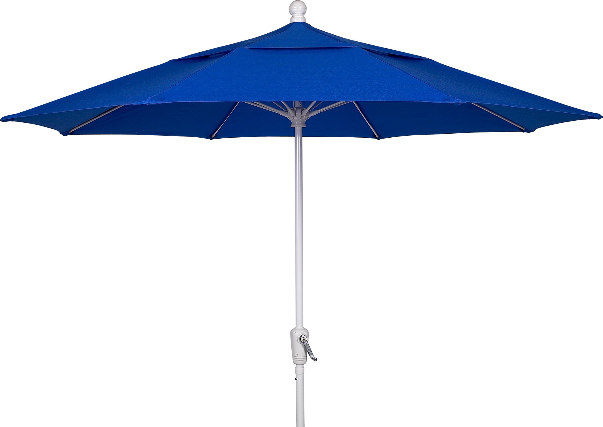 Amazon Com Fiberbuilt Umbrellas Patio Umbrella 9 Foot Pacific Blue Canopy And White Pole Garden Outdoor