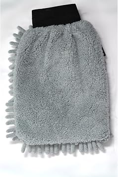 Spark 7050 Microfiber Chenille Auto Cleaning and Drying Gloves 16x24 cm. GRAY