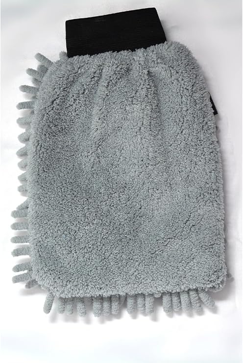Spark 7050 Microfiber Chenille Auto Cleaning and Drying Gloves 16x24 cm. GRAY