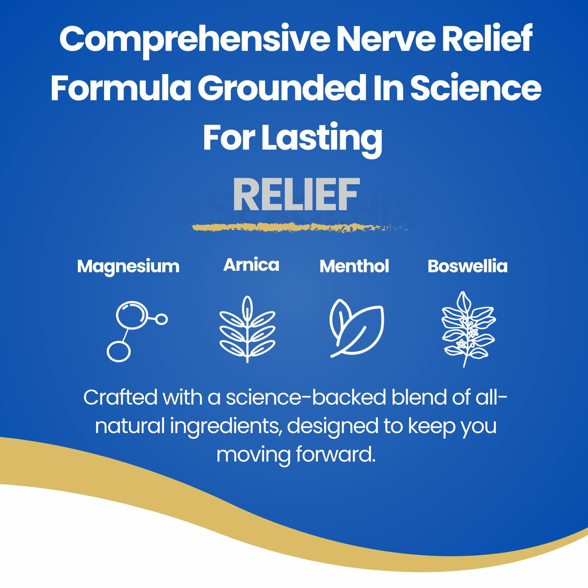 Nerve Relief Muscle Foam - Nerve Spray Magnesium - Arnica - Boswellia - Menthol Formula - Nerve and Muscle Relief – Fast-Acting with Magnesium Sulfate - 150 ml - 1 Count — Amazon image 3