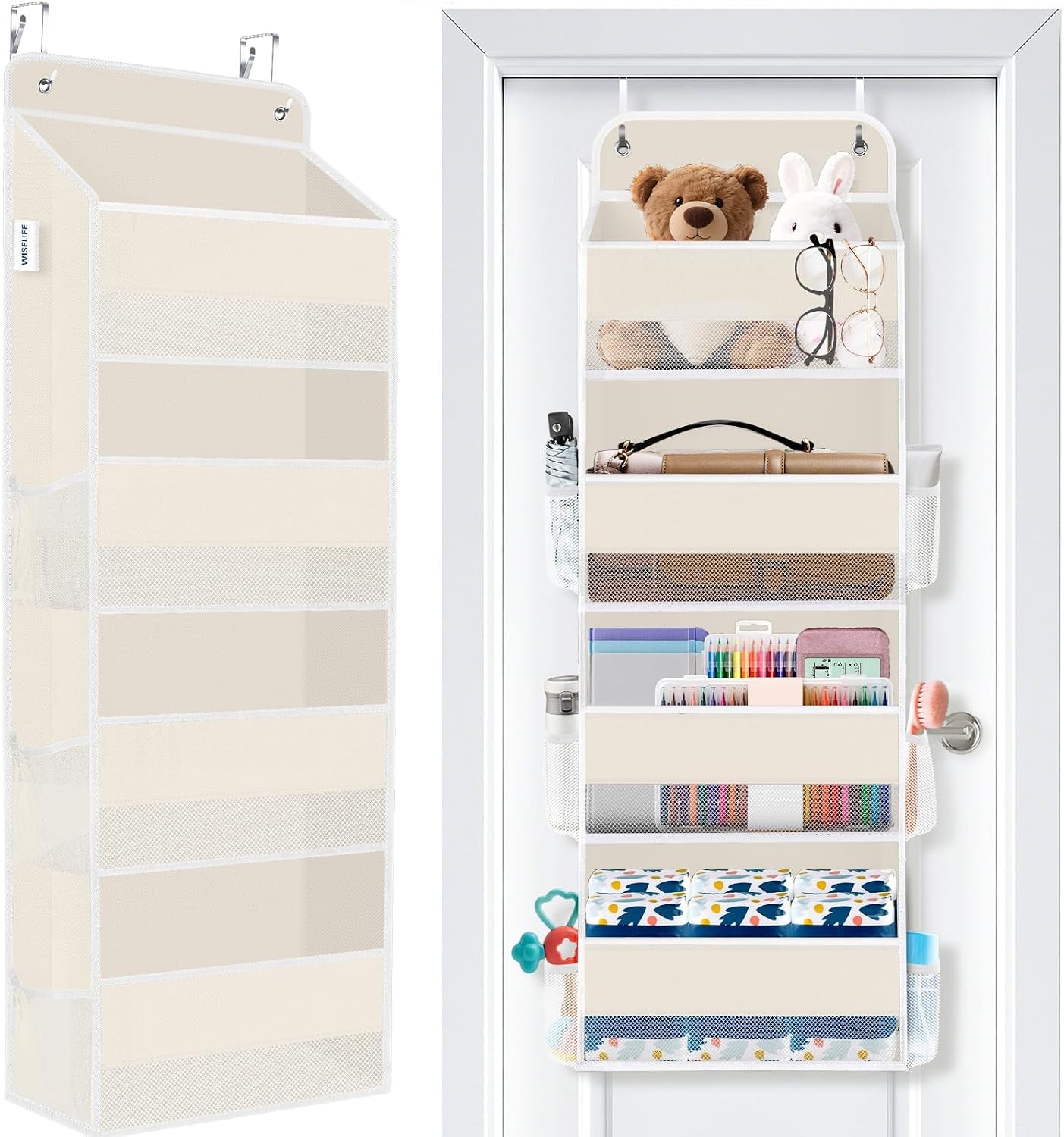 Over The Door Organizer Storage Large Capacity Hanging Bedroom Storage