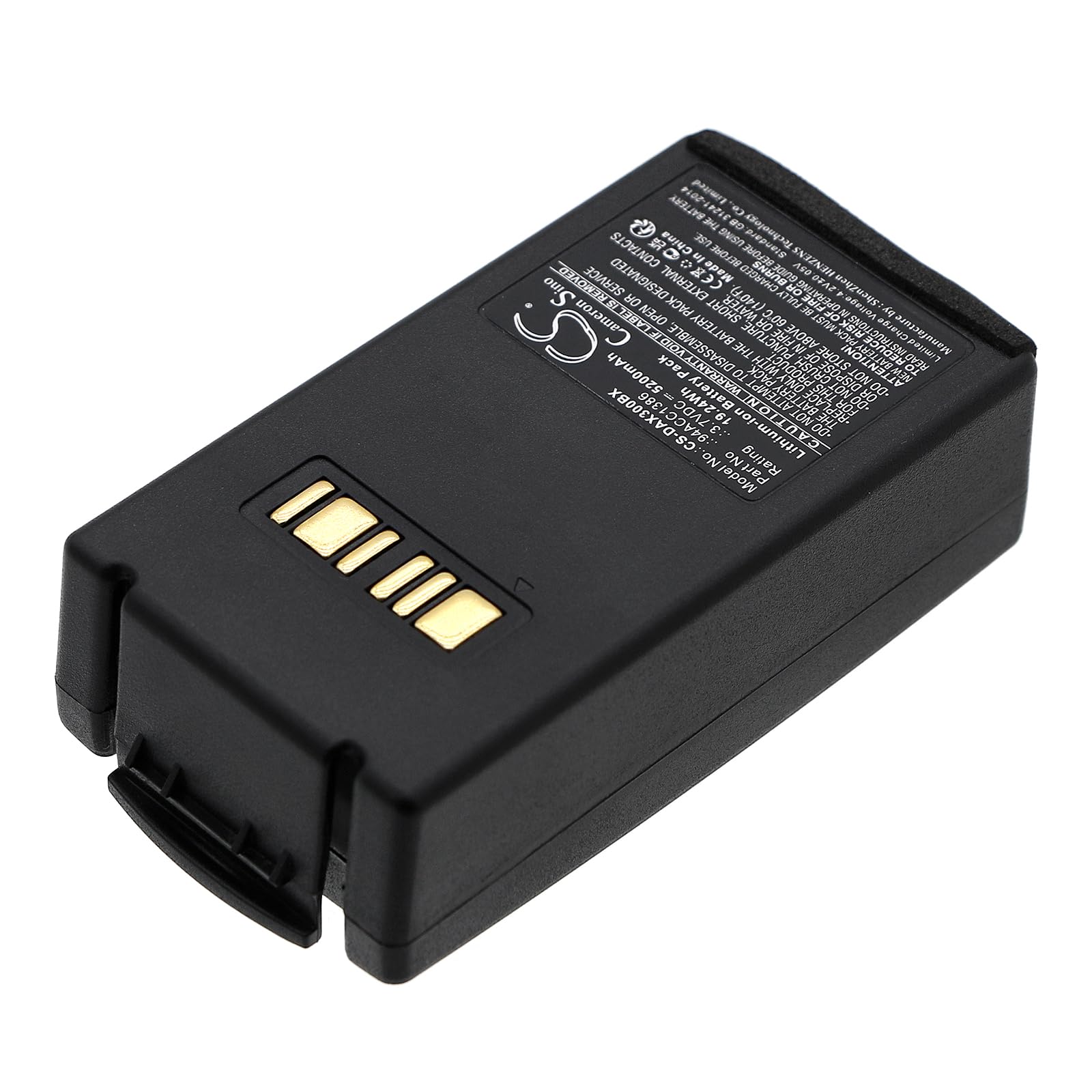 TECHTEK Batteria 5200mAh compatibile con [Datalogic] Falcon X3, Falcon X3 Plus, X3+, X4 sostituisce 4ACC0046, 94ACC1386, BT-0016, BT-26 FBA